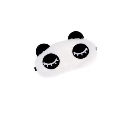 Jumada's - Comfortabel slaapmasker oogmasker dierenprint - Panda masker - Heerlijk zacht op de huid - Geheel verblindend
