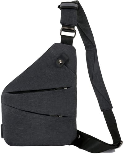 Crossbodytassen - Schoudertassen - Anti-diefstal crossbodytassen - Kleine crossbodytassen - Crossbodytassen met meerdere zakken - Multifunctionele crossbodytassen - Unisex - Geschikt voor reizen, buiten, sport, werk Crossbodytassen - Zwart
