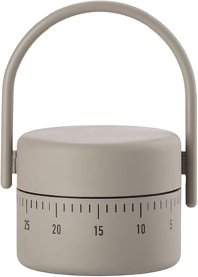 Zone Denmark Singles Keukentimer Dia 5,4 x 8,9 cm Taupe