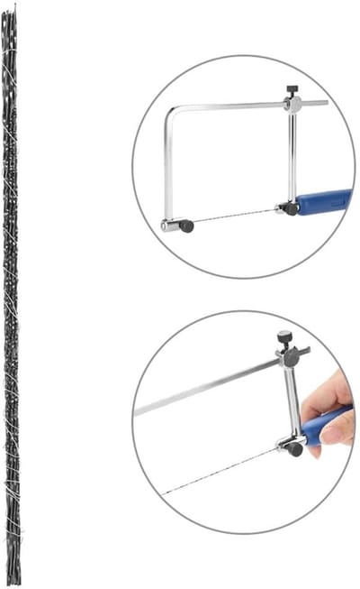 Dailygoods- Zaagbladen 12 Stuks - Hout/Plastic - Scherp/Duurzaam - Hoogwaardige Staal - Geschikt voor Metalen - Verbeterde Snijprestaties - Zaag