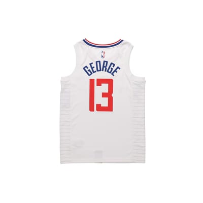 Nike NBA Édition Limitée Paul George #13 Clippers Débardeur Sans Manches à Séchage Rapide Homme Hauts Blanc 865185-108 S white