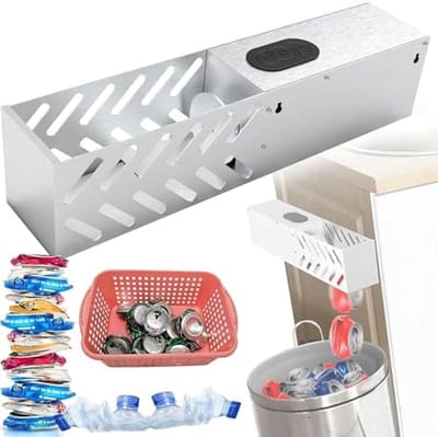Elektrische Blikpers - Afval Reducer - Efficiënt Recyclen - Automatische Werking - Bespaart 80% Ruimte - Metaal