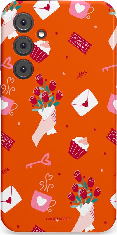 Casetastic Hoesje Geschikt voor Samsung A35 - Stijlvolle Beschermende Duo-layer Case - Valentijnsdag Feest