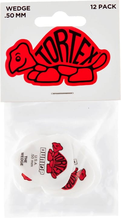 Jim Dunlop Tortex - Plectrums - Wedge - 0,50 mm - Player's Pack 12 Stuks