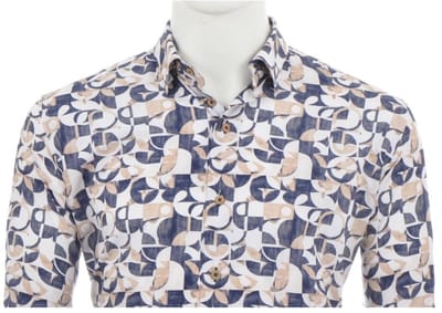 Eden Valley modern fit beige print