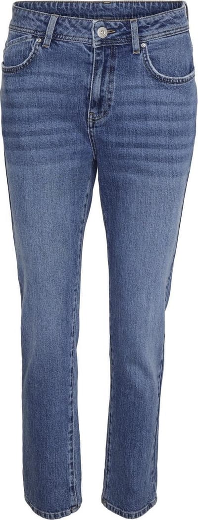 Noisy may Jeans Nmolivia Nw Slim Straight Jeans Mb 27015687 Medium Blue Denim Dames Maat - W25 X L32