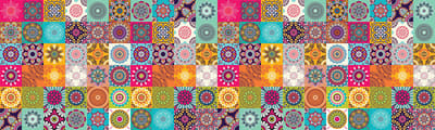 Zelfklevende achterwandsticker - CARRELAGES DU SUD - 60x200cm
