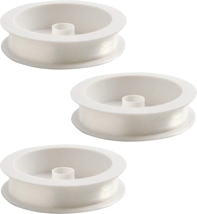 Rayher Nylon hobby draad - 3x - transparant - 0,25 mm x 100 meter - visdraad - knutseldraad/ophangdraad