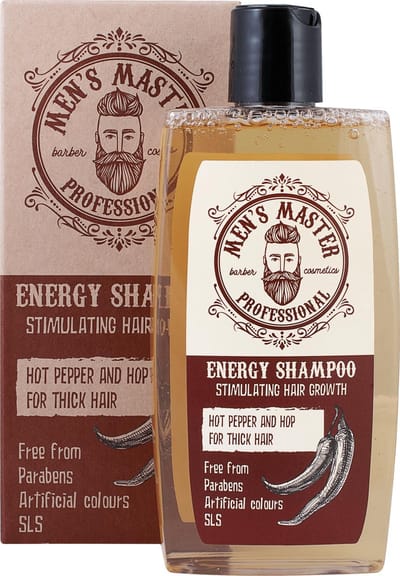 Men's Master Energy Shampoo Mannen – Stimuleert Haargroei & Vermindert Haarverlies – voor Normaal tot Dun Haar – 260ml