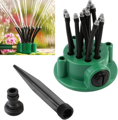 Tuinsproeier - Groen - Automatische Irrigatie met Meerdere Koppen - Voor Tuin en Moestuin