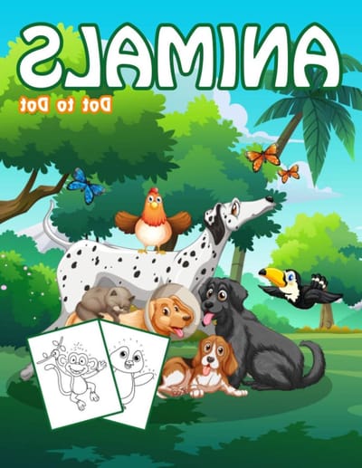 Dot to Dot Boek - Punt naar Punt - Kinderen Leren Tellen - Dieren Afbeeldingen - 52 Pagina's