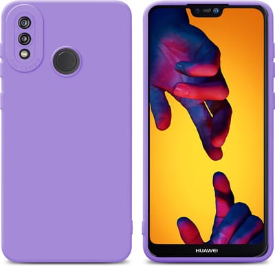 Cadorabo Hoesje geschikt voor Huawei P20 LITE 2018 / NOVA 3E in FLUID LICHT PAARS - Beschermhoes gemaakt van flexibel TPU silicone Cover Fluid Case