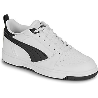 PUMA Rebound v6 Low Unisex Sneakers - Puma White-Puma Black-Puma Black