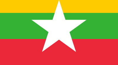 Vlag Myanmar 70x100cm