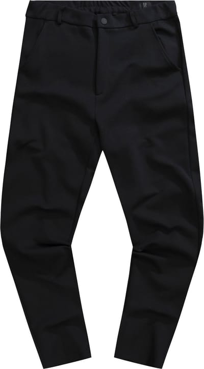 JP 1880 - Heren - Jersey broek chino FLEXNAMIC® business mix & match NEW YORK - Zwart - Maat 7XL