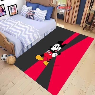 Nieuw bij Disney Mickey Mouse Tapijt! Slaapkamer Woonkamer Bedmat, Antislip Exquise Huisdecoratie, Duurzaam Machinewasbaar Kleed Cadeau 40x60cm (16x24in)