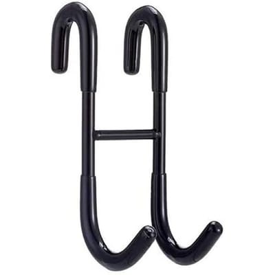 Crochet de Douche Acier Inoxydable 304 Crochet de Douche pour Porte en Verre Porte-Serviettes Crochets pour Manteaux Cuisine Salle de Bain Crochets Sans Cadre Sans Perçage noir