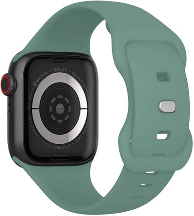 Bandje Geschikt voor Apple Watch 1, 2, 3, 4, 5, 6, 7, 8, 9, 10, 11, SE - 42/44/45/46 mm Bandje Siliconen Horloge Band Verstelbaar - Smartwatch Bandje Siliconen - Cactus