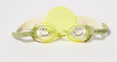 Sunnylife - Smiley Zwembril World Sol Sea - Kunststof - Geel