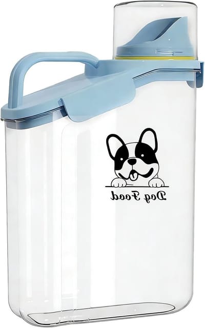 Airtight Opslagcontainer voor Hondenvoer, 2.8 Liter, Waterdicht, BPA-vrij, Transparant en Duurzaam