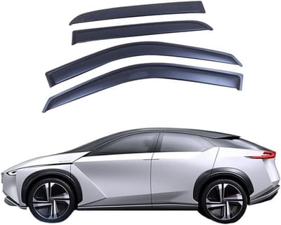 Auto Windgeleiders - Regenbeschermers - Comfortabel Rijden - Minder Windgeruis - 4 Stuks - Zwart