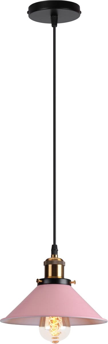 Hanglamp Modern Kroonluchter Industriële E27 Plafondlamp voor Keuken Slaapkamer Woonkamer Roze
