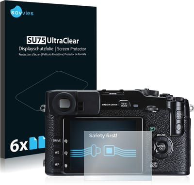 Savvies - Screenprotector voor Fujifilm X-Pro1 - Folie Beschermfolie transparant 6 Stuks