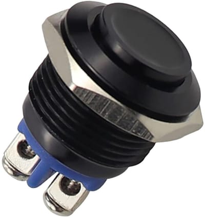 Waterdichte Metalen Drukknopschakelaar voor Start & Besturing (16mm)