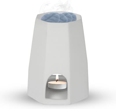 Scentchips® Octo - Waxbrander - Geurbrander - Oliebrander - Wax Melts Brander - Aromabrander - Ook Geschikt Voor Essentiële Oliën - Geurolie - Waxmelts - Mat Wit