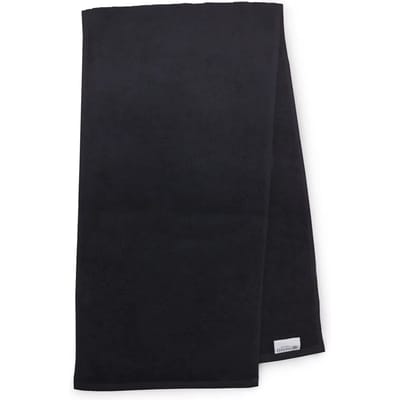 The One Towelling Sporthanddoek - 30 x 130 cm - Nek Handdoek - 100% Gekamd katoen - 450 gr/m² - Fitness handdoek - Zwart