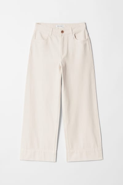 & Other Stories Arwa Denim Trousers White Maat: 34 | Straight Broeken Outlet | Dames | Wit