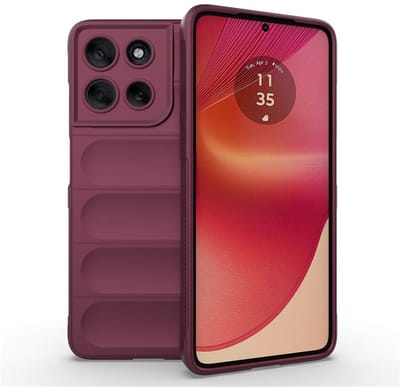 Coverup Hoesje - Geschikt voor Motorola Moto G56 Hoesje - Coverup Hands-On Rugged Back Cover - Bordeaux