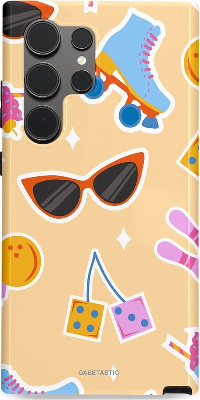 Casetastic Hoesje Geschikt voor Samsung S24 Ultra - Stijlvolle Beschermende Duo-layer Case - Milkshake vibes