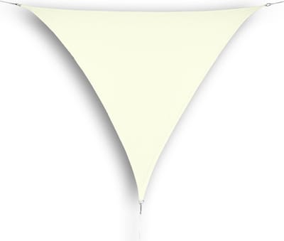 hanSe® Schaduwdoek Driehoek Gelijkbenig Waterdoorlatend 3x3x4,24 m Creme