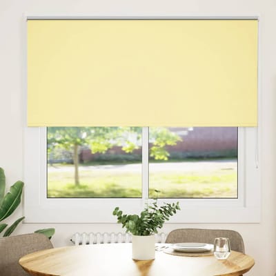 vidaXL - Rolgordijn - verduisterend - 150x130 - cm - stofbreedte - 146,6 - cm - geel