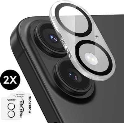 Camera Lens Screen Protector geschikt voor iPhone 17 Camera Lens Screen Protector - Screenprotector - Camera Protector geschikt voor iPhone 17 - Gehard Glas - 2 stuks