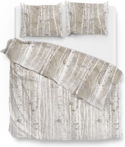 Zohome Ihime Dekbedovertrek - Tweepersoons - Flanel - 200x200-220cm - Natural