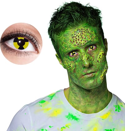 Boland - Paar weeklenzen Radioactive - Volwassenen - Halloween en Horror - Halloween contactlenzen - Horror