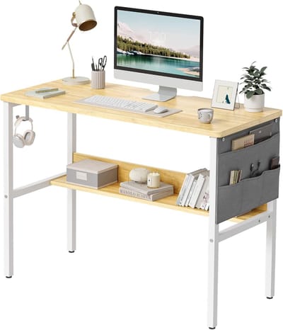 Moderne compacte bureau 96 x 40 cm - perfect voor thuiswerk of studeren