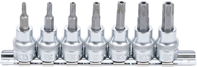 BGS Dopsleutelbitset | 10 mm (3/8"") | T-profiel (voor Torx) met boring T15 - T50 | 7-dlg 9341