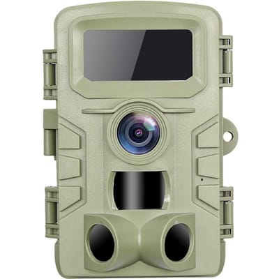 46 LED Infrarood Nachtzicht Wildcamera 48MP 4K Jachtcamera 0.3-0.6s Trigger Tijd Trail groen