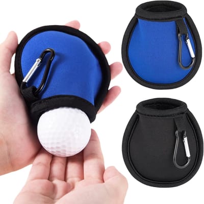 Golfbal-reinigingszak - 2 stuks - Draagbare waterdichte reinigertassen met clip voor onderweg