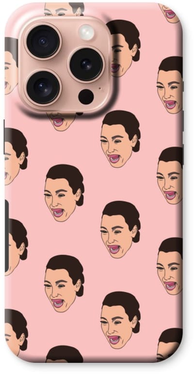Case Company® - Hoesje geschikt voor iPhone 16 Pro hoesje - Ugly Cry Call - Tough Case - Maximale Bescherming alle Kanten en Schermrand