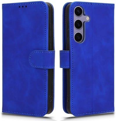 Coverup Hoesje - Geschikt voor Samsung Galaxy S25 FE Hoesje - Coverup Book Case - Blauw