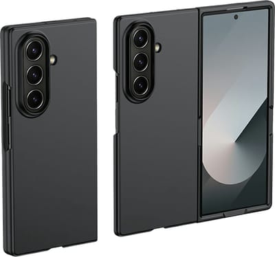 Just in Case hoesje geschikt voor Samsung Galaxy Z Fold7 Hoesje - Sterk Hard Kunststof - Zwart