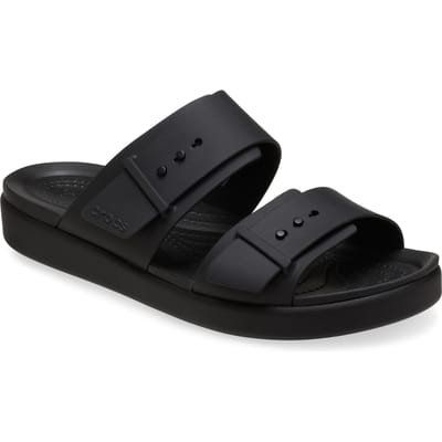 Crocs Brooklyn Buckle Dames Zwarte Sandalen