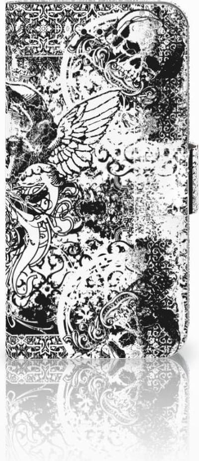 Telefoonhoesje met Naam Apple iPhone X | Xs Skulls Angel