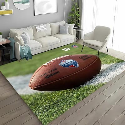 Tapijt met thema balsporten Cartoon voetbalvloermat voor kinderslaapkamerdecoratie Voetbal Grote Oppervlaktekleden Huis Woonkamer Hal Loper 80x140cm (31x55in)