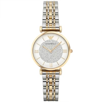 Emporio Armani AR8031 Dameshorloge T-Bar Gianni Tweekleurig