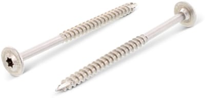 Schäfer en Peters Schotelkopschroef TX40 - 8.0 x 60/50 mm (100 stuks) - RVS A2 - Deeldraad - met Snijpunt
